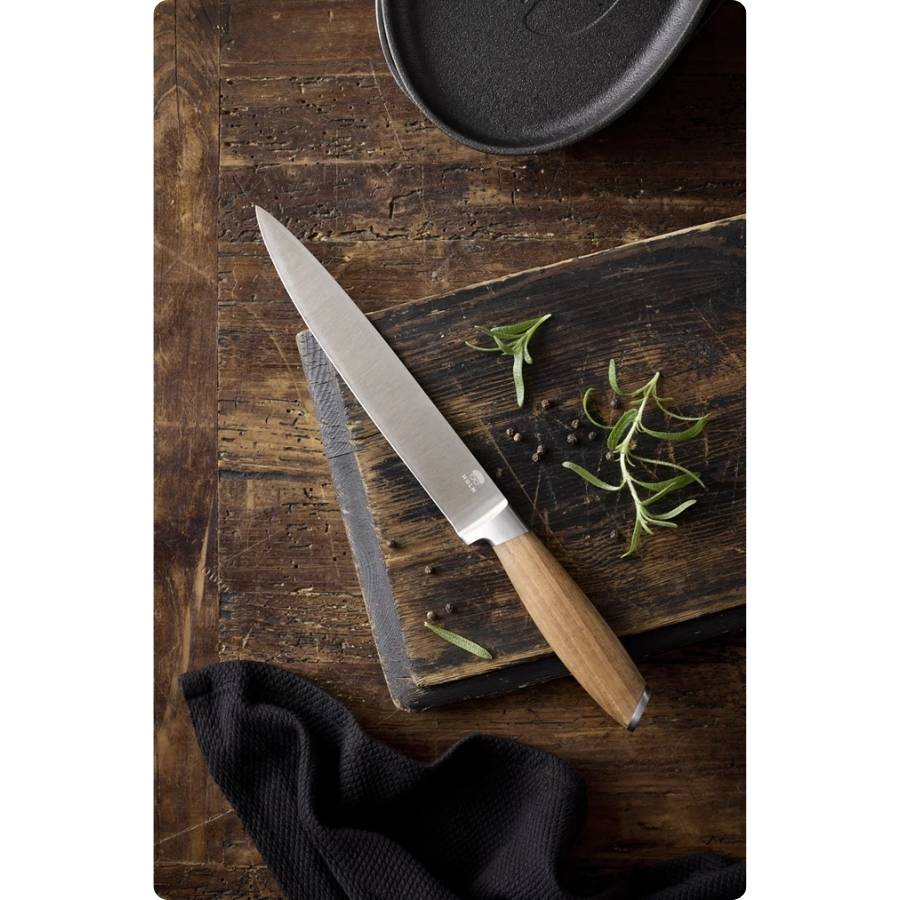 Knivsæt 7 dele Rustfrit stål/Akacie